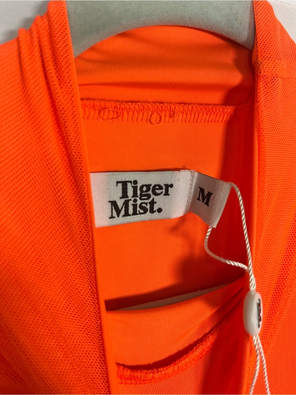 🛍️SALE Tiger mist NWOT Bethany orange cutout mock neck bodycon club wear dress M - Picture 7 of 9